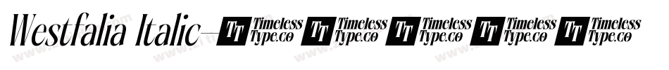 Westfalia Italic字体转换
